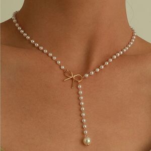 Bohemian pearl necklace A857